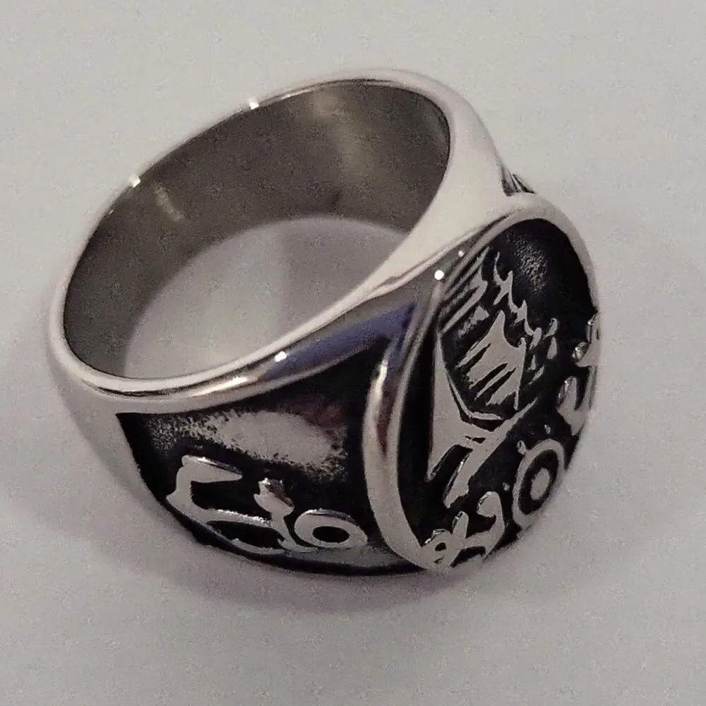 Nautical Sail Boat Handmade Men's Ring Size 9 NWT
